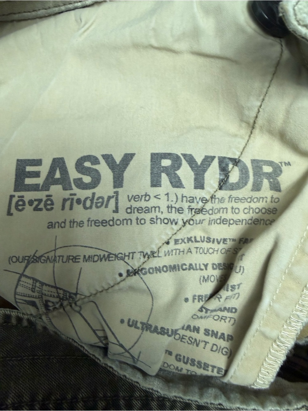 Kuhl Easy Ryder Mens Olive Green Casual Pants 33x34 - Picture 9 of 9